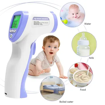 Non-Contact Thermometer Infrared Forehead Digital Temperature Fever Alarm Accurate Instant Reading LCD Display
Non-Contact Thermometer Infrared Forehead Digital Temperature Fever Alarm Accurate Instant Reading LCD Display