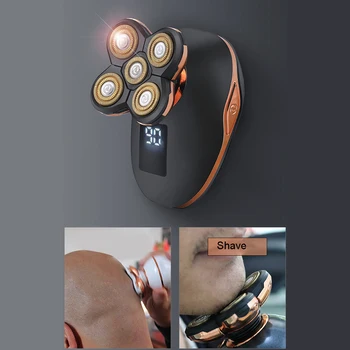 Bald Head Shaver and Beard Trimmer 2 in 1 Five Headed Shaver Head Clippers with Double Loop Sharp Knife Nets Quickly M20
Bald Head Shaver and Beard Trimmer 2 in 1 Five Headed Shaver Head Clippers with Double Loop Sharp Knife Nets Quickly M20