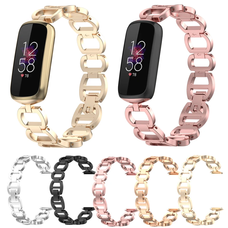 

Stainless Steel Band For Fitbit Luxe Strap Replacement Special Edition Accessories smartwatch Correa Belt Luxury Metal Bracelet