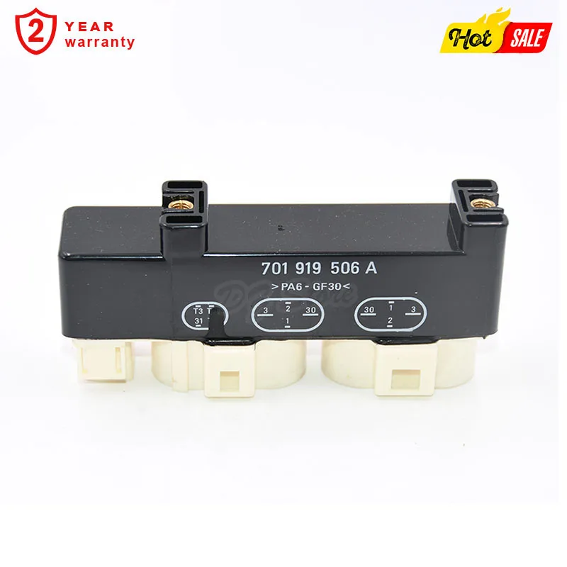 Cooling Fan Control Relay Switch Module 701919506A 898726000 for VW EuroVan Sharan Transporter Seat Alhambra
Cooling Fan Control Relay Switch Module 701919506A 898726000 for VW EuroVan Sharan Transporter Seat Alhambra