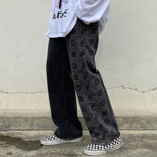 High Street Washed Black Straight Vintage Jeans Men's Fashion Autumn Loose Stitching Wide Leg Pants Male Denim Baggy Trousers
High Street Washed Black Straight Vintage Jeans Men's Fashion Autumn Loose Stitching Wide Leg Pants Male Denim Baggy Trousers