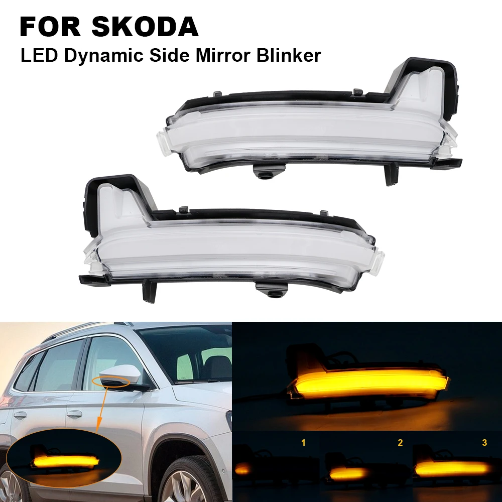 2PCS Clear Dynamic Flowing LED Turn Signal Side Marker Light Blinker Lamp for Kodiaq 2016- Karoq 2017- Side Mirror Blinker
2PCS Clear Dynamic Flowing LED Turn Signal Side Marker Light Blinker Lamp for Kodiaq 2016- Karoq 2017- Side Mirror Blinker