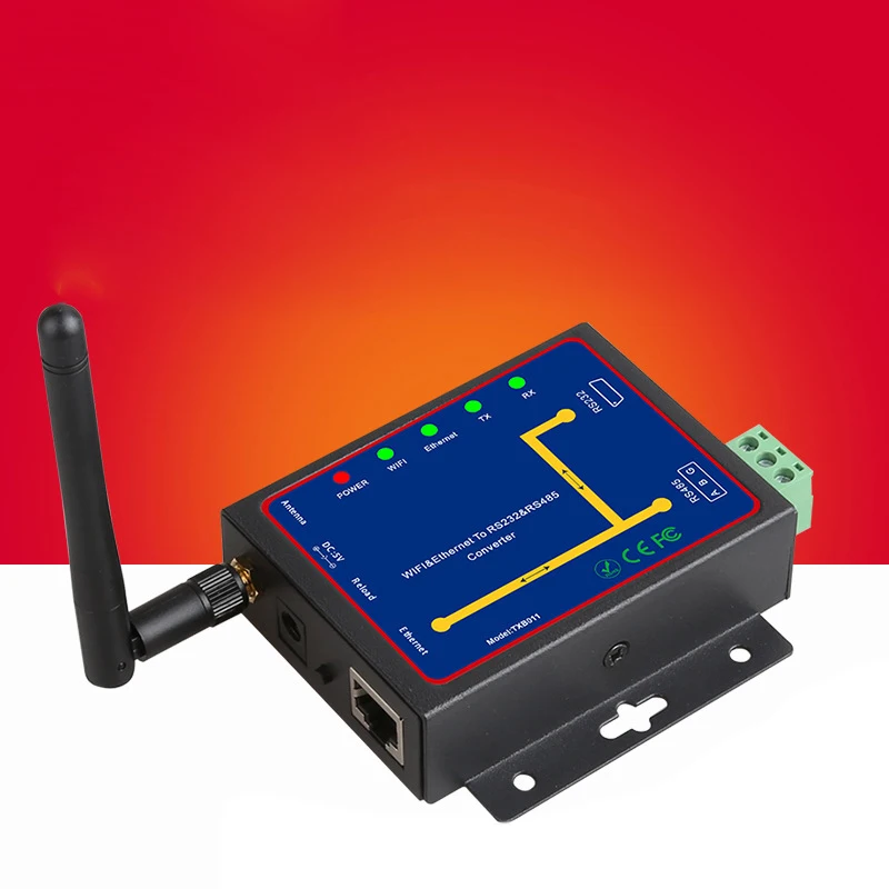 Rs232 Rs485 To Wifi Converter Serial To Ethernet Interface Module Support Tcp/Udp/Ip P2P(Eu Plug)
Rs232 Rs485 To Wifi Converter Serial To Ethernet Interface Module Support Tcp/Udp/Ip P2P(Eu Plug)