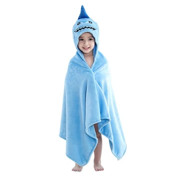 Baby Unisex Coral Fleece Bath Towel Little Boys Girls Cute Cartoon Shark Appearance Bathrobe Soft Hooded Cloak Beach Towel
Baby Unisex Coral Fleece Bath Towel Little Boys Girls Cute Cartoon Shark Appearance Bathrobe Soft Hooded Cloak Beach Towel