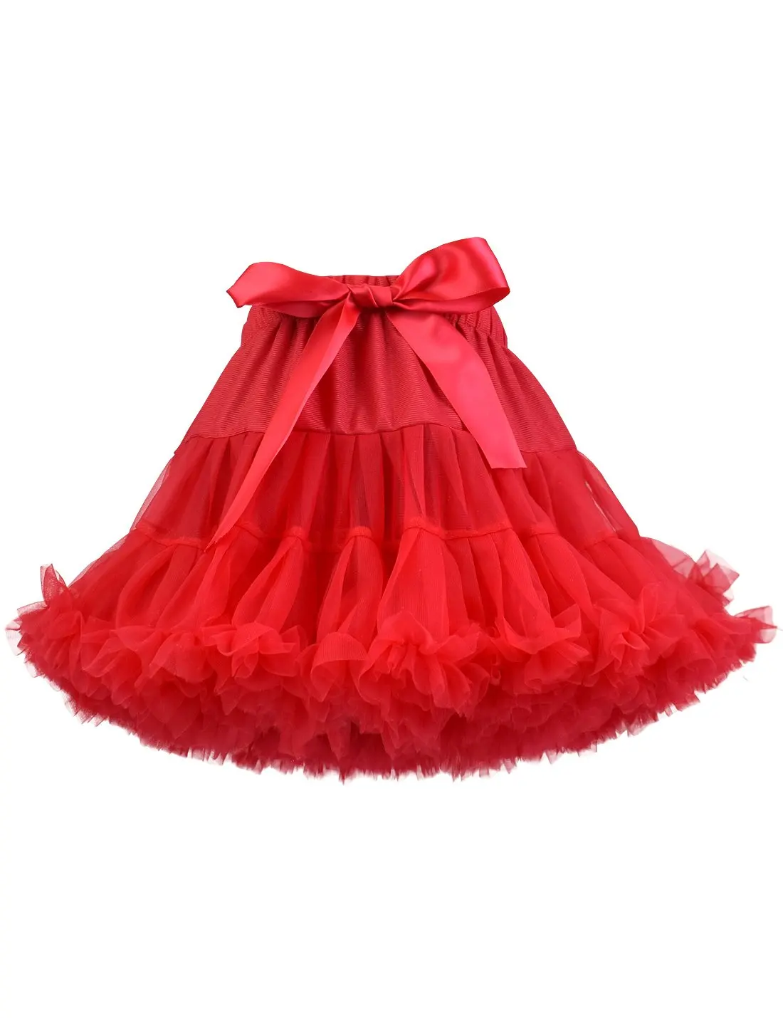 

Sensual Looking Fancy Clingy Girl's Fluffy Tutu Skirt Toddler Tulle Birthday Party Tiered Princess Pettiskirt