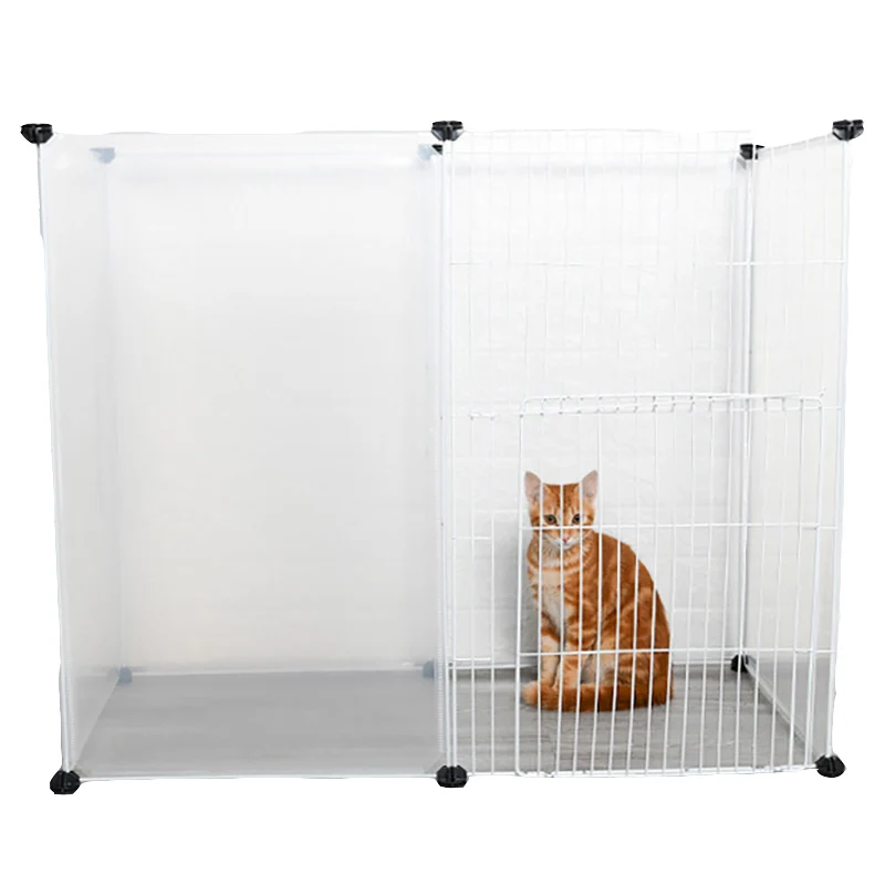 DIY Iron Fence Kennel Playpen for Small Dog Cat House Transparent Plastic Baffle Puppy Training Space Rabbit Door Security Gate
DIY Iron Fence Kennel Playpen for Small Dog Cat House Transparent Plastic Baffle Puppy Training Space Rabbit Door Security Gate