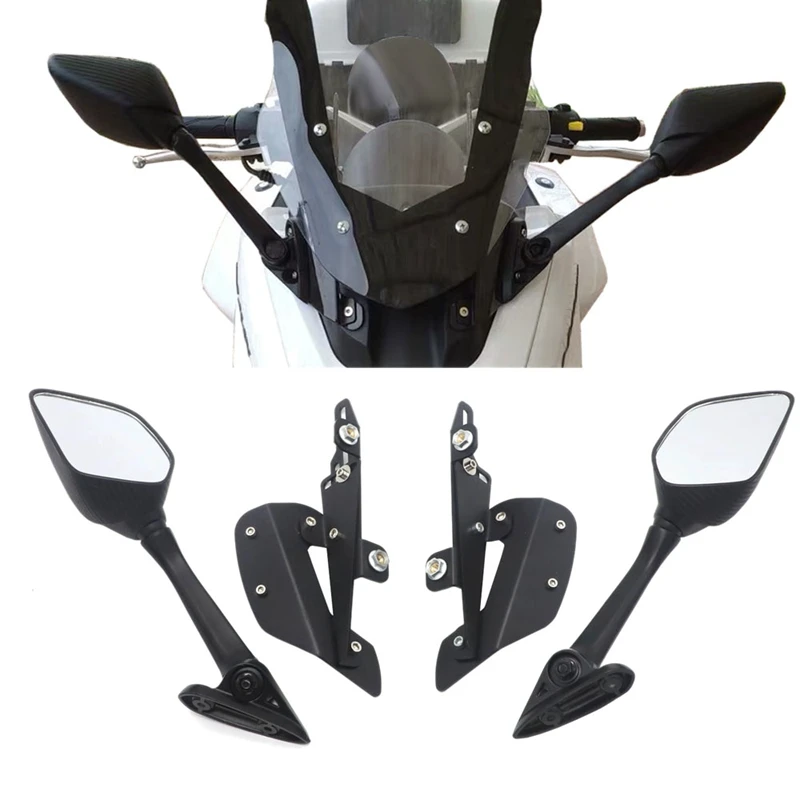 Для YAMAHA NMAX 155 125 мотоциклетные зеркала заднего вида лобовое стекло кронштейн