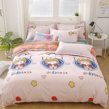 kawaii cartoon bedding set for children adult pink bed linen for home duvet cover bed sheets and pillowcases queen king size
kawaii cartoon bedding set for children adult pink bed linen for home duvet cover bed sheets and pillowcases queen king size