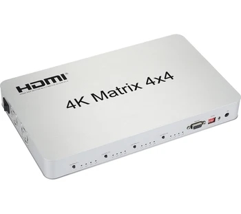 4K HDMI Matrix 4X4 1080p Switcher Splitter 4 In 4 Out Video Converter RS232 EDID IR 3D Switch for PS4 XBox DVD Laptop PC to TV
4K HDMI Matrix 4X4 1080p Switcher Splitter 4 In 4 Out Video Converter RS232 EDID IR 3D Switch for PS4 XBox DVD Laptop PC to TV
