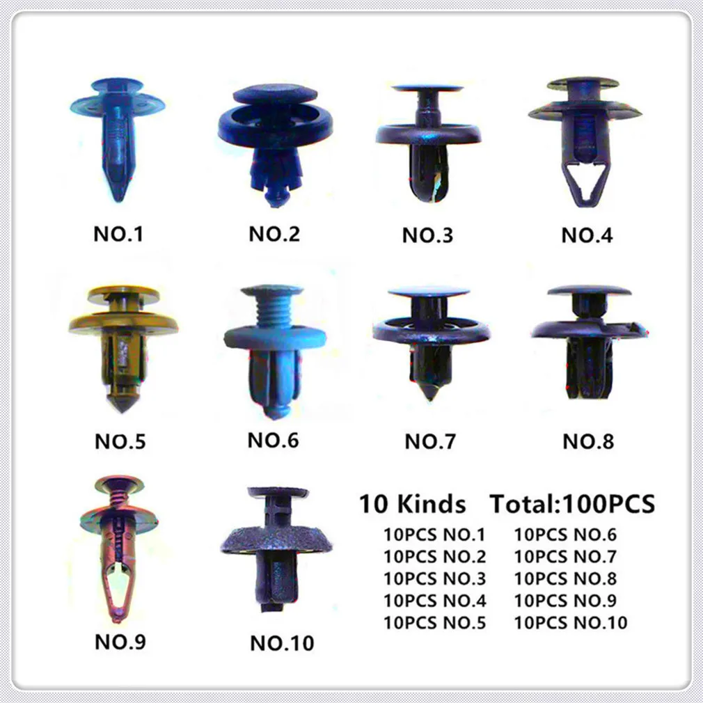 100pcs Bumper auto Fender Screw Rivets Set Universal Car For Chevrolet Trailblazer Onix Tru Orlando Code Captiva Aveo Sail
100pcs Bumper auto Fender Screw Rivets Set Universal Car For Chevrolet Trailblazer Onix Tru Orlando Code Captiva Aveo Sail