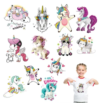Unicorn Patches Girls Stickers For Clothes Diy Applique Heat Transfer Cute Printing Washable Thermal Transfer Iron On Patch Set 
Unicorn Patches Girls Stickers For Clothes Diy Applique Heat Transfer Cute Printing Washable Thermal Transfer Iron On Patch Set