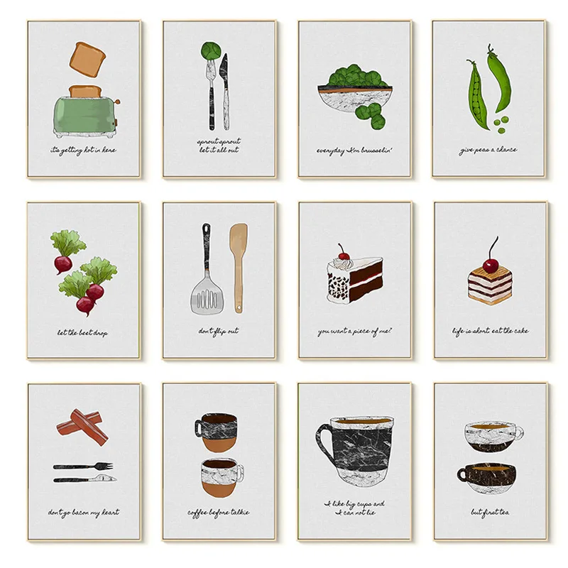 Eat Good Food Posters&Prints Kitchenware Art Painting For Dining Room Modular Wall Pictures Scandinavian Kitchen Decor
Eat Good Food Posters&Prints Kitchenware Art Painting For Dining Room Modular Wall Pictures Scandinavian Kitchen Decor