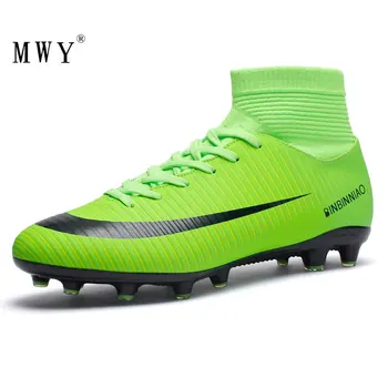 MWY Men Soccer Boots High Ankle Sport Sneakers Long Spikes Soft Outdoor Cleats Football Shoes Plus Size 36-45 Scarpe Calcio 
MWY Men Soccer Boots High Ankle Sport Sneakers Long Spikes Soft Outdoor Cleats Football Shoes Plus Size 36-45 Scarpe Calcio