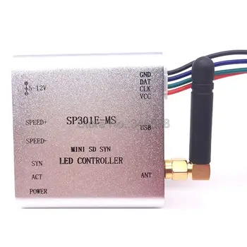 SP301E-MS RF Wireless Synchronous SPI Signal SD Card Mini Pixel LED Controller for APA102 SK6812 WS2812B WS2811 LED Strip Lights
SP301E-MS RF Wireless Synchronous SPI Signal SD Card Mini Pixel LED Controller for APA102 SK6812 WS2812B WS2811 LED Strip Lights