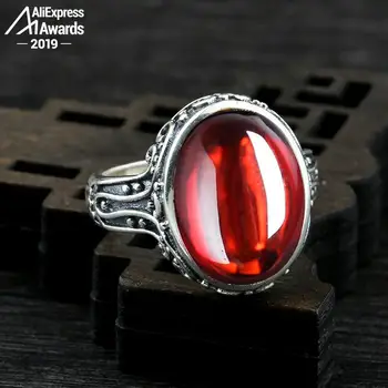 12*16mm 6.18 Sale S925 Sterling Silver Australia Ruby Rings good taste Rings handicraft Gemstone Retro Chalcedony
12*16mm 6.18 Sale S925 Sterling Silver Australia Ruby Rings good taste Rings handicraft Gemstone Retro Chalcedony