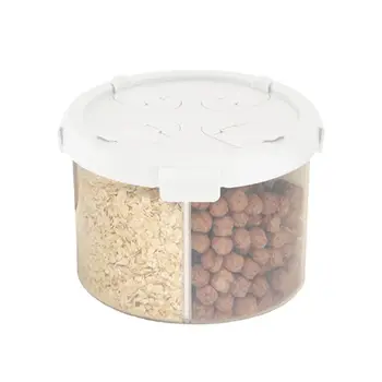 4 Grids Plastic Kitchen Cereal Dispenser Grain Storage Box Dry Food Container X7YD
4 Grids Plastic Kitchen Cereal Dispenser Grain Storage Box Dry Food Container X7YD