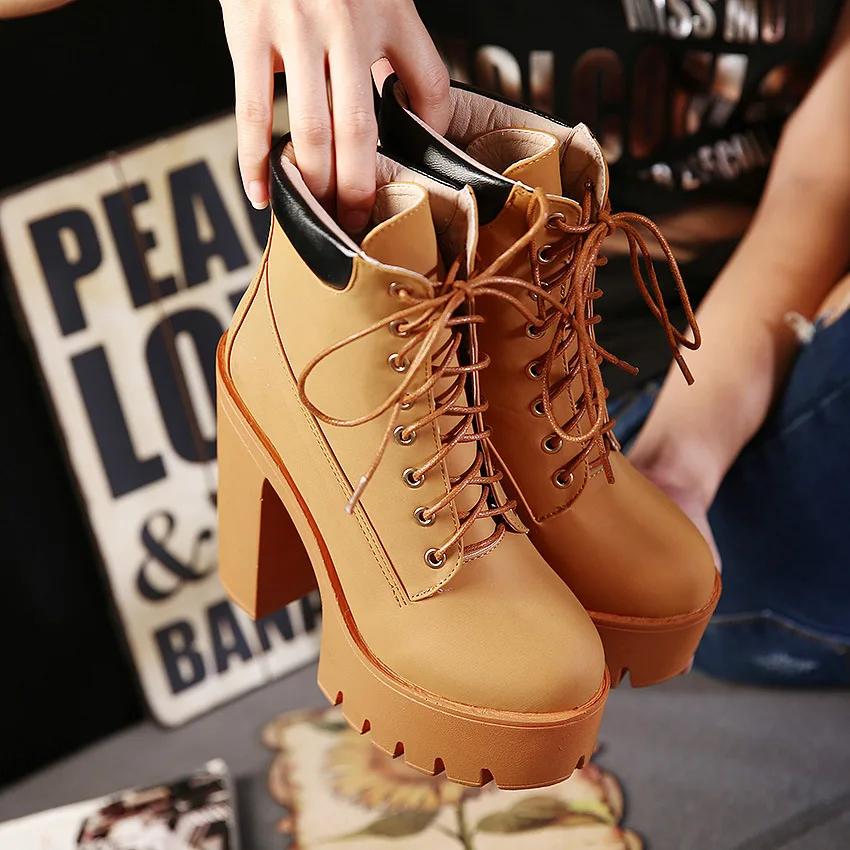 Winter Shoes Women Bootee Woman 2019 Lace Up Boots Round Toe Chunky Heel Luxury Designer Clogs Platform Booties Ladies Autumn
Winter Shoes Women Bootee Woman 2019 Lace Up Boots Round Toe Chunky Heel Luxury Designer Clogs Platform Booties Ladies Autumn