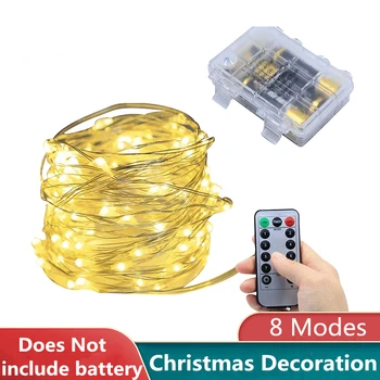 8 Modes Battery Box Led Light String Copper Wire Light String Holiday Wedding Christmas Decoration Colored Light String
8 Modes Battery Box Led Light String Copper Wire Light String Holiday Wedding Christmas Decoration Colored Light String