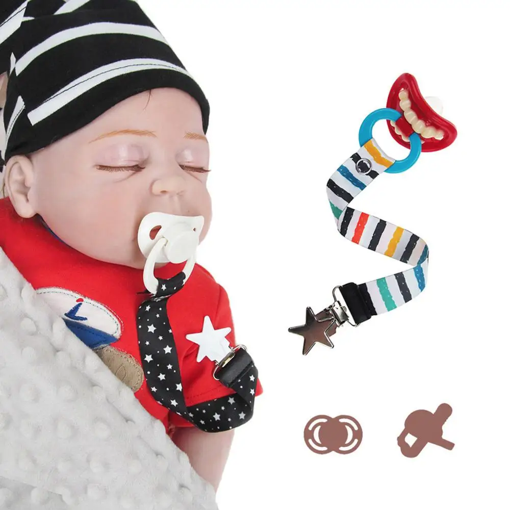 Baby Pacifier Clip Chain Chew Teething Straps Easy to Use Smoother Toy Holder for Newborn
Baby Pacifier Clip Chain Chew Teething Straps Easy to Use Smoother Toy Holder for Newborn