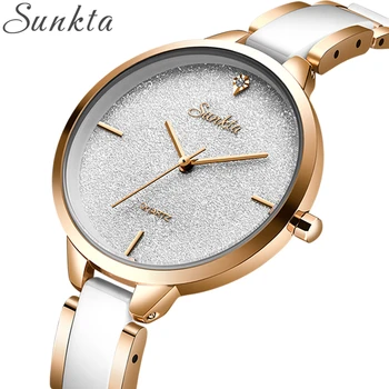 Women Watch SUNKTA Top Luxury Brand ceramics Strap Waterproof Ladies Watches Flower Quartz Female Wristwatch Charming Girl Clock
Women Watch SUNKTA Top Luxury Brand ceramics Strap Waterproof Ladies Watches Flower Quartz Female Wristwatch Charming Girl Clock