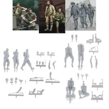 1/35 Scale Resin Unpainted Male Solider Figure Tiny People Model Scene Character Sand Table Decoration Accessories
1/35 Scale Resin Unpainted Male Solider Figure Tiny People Model Scene Character Sand Table Decoration Accessories