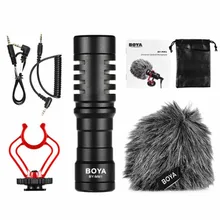 BOYA Universal Cardioid Condenser Video Microphone For DSLR Camera Smartphones Consumer Camcorder PC Mic BY-MM1
BOYA Universal Cardioid Condenser Video Microphone For DSLR Camera Smartphones Consumer Camcorder PC Mic BY-MM1
