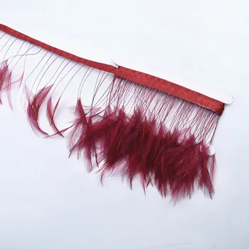 2 Meters Wine Red Stripped Rooster Hackle Feather Trims Tassel Handmade Clothing Pheasant Feathers for Crafts Plumas Accessories
2 Meters Wine Red Stripped Rooster Hackle Feather Trims Tassel Handmade Clothing Pheasant Feathers for Crafts Plumas Accessories