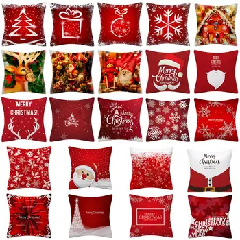 Christmas Pillow Cover Decorative Red Cushion Cover Deer Snowflake Pillow Case 45x45 For Home Decor New Year Decorative Pillows
Christmas Pillow Cover Decorative Red Cushion Cover Deer Snowflake Pillow Case 45x45 For Home Decor New Year Decorative Pillows
