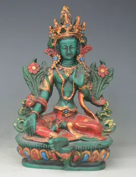 Tibet Antique Lacquerware Green Tara Goddess Guanyin Statue Buddha Statue Safe And Good Luck Home Decoration
Tibet Antique Lacquerware Green Tara Goddess Guanyin Statue Buddha Statue Safe And Good Luck Home Decoration