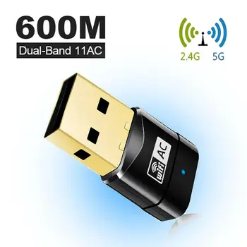 600Mbps wireless USB WiFi adapter RT8812AU mini wi-fi dongle PC network card 2.4 & 5Ghz adapter LAN USB Ethernet receiver AC Wif
600Mbps wireless USB WiFi adapter RT8812AU mini wi-fi dongle PC network card 2.4 & 5Ghz adapter LAN USB Ethernet receiver AC Wif