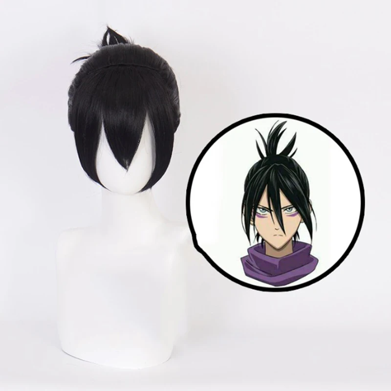Anime One Punch Man Speed O Sound Sonic Cosplay Wigs Black Heat Resistant Synthetic Hair Wig + Cap | Тематическая одежда и