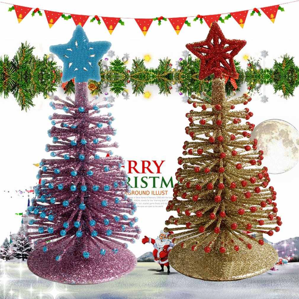 the christmas tree decorated with three-dimensional dusting of