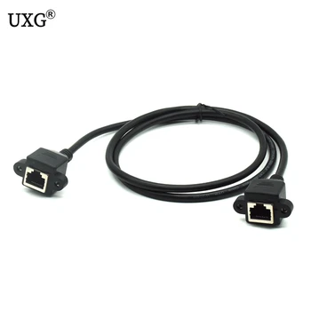 8Pin RJ45 Cable Female to Female Screw Panel Mount Ethernet LAN Network 8 Pin 90 Degree Right Angle Extension Cable 0.3m 0.6m 1M
8Pin RJ45 Cable Female to Female Screw Panel Mount Ethernet LAN Network 8 Pin 90 Degree Right Angle Extension Cable 0.3m 0.6m 1M