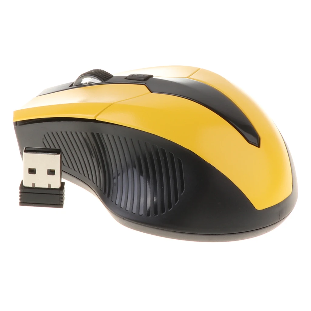 Wireless Gaming Mouse, Portable Mobile Optical Mice 1600 DPI with 4 Buttons and Scroll Wheel for Computer
Wireless Gaming Mouse, Portable Mobile Optical Mice 1600 DPI with 4 Buttons and Scroll Wheel for Computer