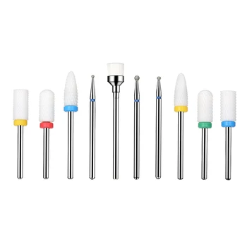10pcs Nail Drill Bits Pedicure Manicure Drill Bit Set with Plastic Storage Case Nail Art Tool Kit for Removing Nail Gel 
10pcs Nail Drill Bits Pedicure Manicure Drill Bit Set with Plastic Storage Case Nail Art Tool Kit for Removing Nail Gel