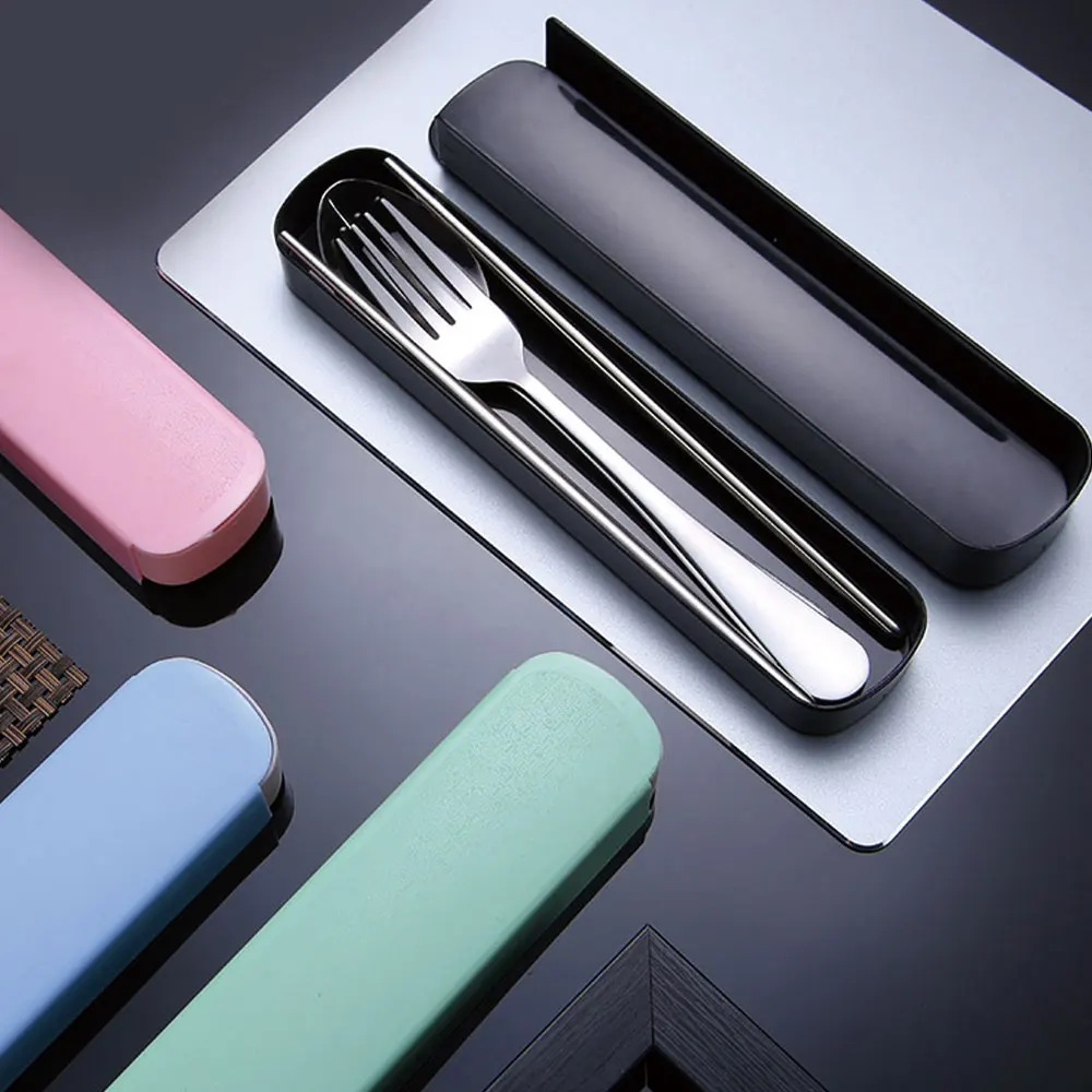Stainless Steel Dinnerware Set Travel Camping Cutlery Set Reusable Silverware With Spoon Fork Chopsticks Straw And Portable Case
Stainless Steel Dinnerware Set Travel Camping Cutlery Set Reusable Silverware With Spoon Fork Chopsticks Straw And Portable Case