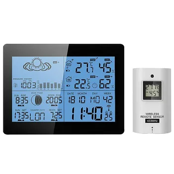 AOK 5019 Portable LCD Display Hygrometer Measurement Clock Meter Tester Calendar Weather Station Tool Wireless Thermometer
AOK 5019 Portable LCD Display Hygrometer Measurement Clock Meter Tester Calendar Weather Station Tool Wireless Thermometer