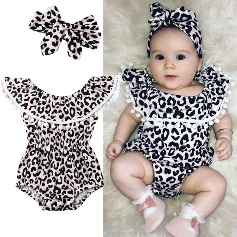 Infant Kid Baby Girl Leopard Romper One-Pieces Jumpsuit 2Pcs Outfit Summer Clothes Set 0-24M
Infant Kid Baby Girl Leopard Romper One-Pieces Jumpsuit 2Pcs Outfit Summer Clothes Set 0-24M