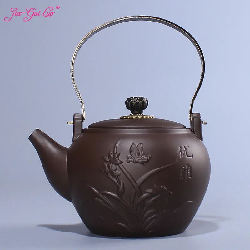 JIA-GUI LUO 290ML Purple Clay Teapot Japanese household filter teapot Teaware Lifting pot Carved Portable tea set H026
JIA-GUI LUO 290ML Purple Clay Teapot Japanese household filter teapot Teaware Lifting pot Carved Portable tea set H026