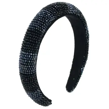 Baroque Full Jewelry Headband Thicken Padded Rhinestone Plaid Wide Hair Hoop
Baroque Full Jewelry Headband Thicken Padded Rhinestone Plaid Wide Hair Hoop