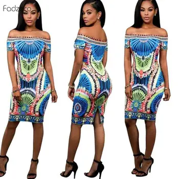 Fadzeco Arican Women's Dresses Dashiki Ethnic Wax Tribal Print Dress Off The Shoulder Slit African Dresses Bodycon Sexy Short
Fadzeco Arican Women's Dresses Dashiki Ethnic Wax Tribal Print Dress Off The Shoulder Slit African Dresses Bodycon Sexy Short