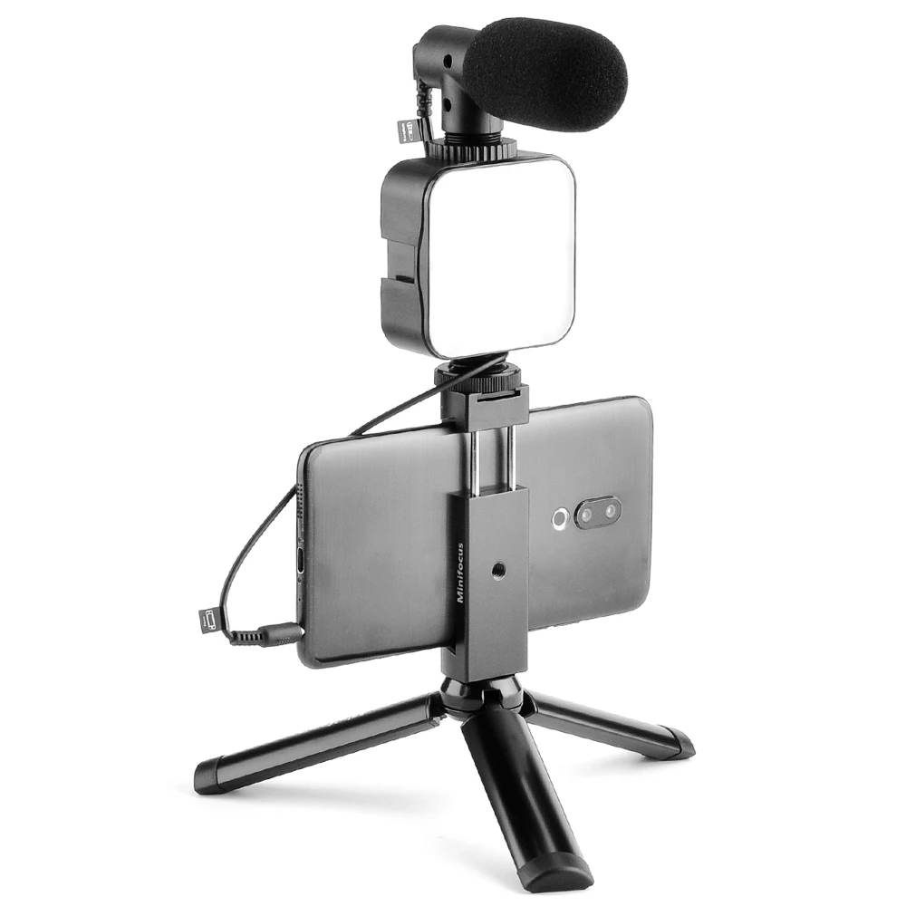 Vlogging Kit Phone Video Accessories Tripod LED Light Cellphone Shotgun Microphone for Mobile Phone Recording for YouTube Vlog
Vlogging Kit Phone Video Accessories Tripod LED Light Cellphone Shotgun Microphone for Mobile Phone Recording for YouTube Vlog