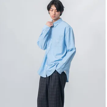 Men's Long Sleeve Shirt 2020 Spring Summer New Loose Pure Color Casual Shirt Youth Personality Fashion Trend Men's Wear 
Men's Long Sleeve Shirt 2020 Spring Summer New Loose Pure Color Casual Shirt Youth Personality Fashion Trend Men's Wear