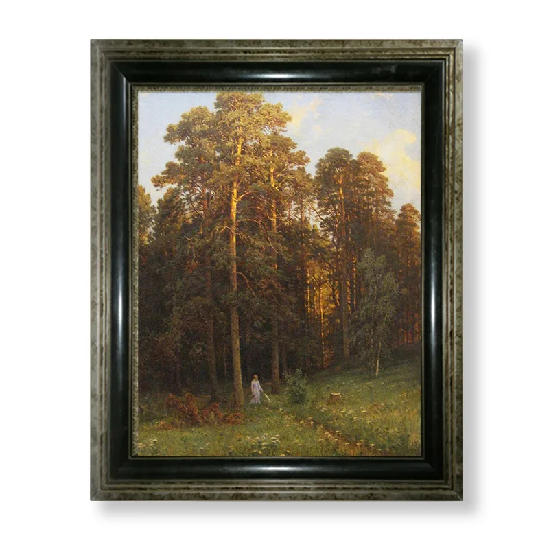 Framed Landscape painting Ivan Shishkin at the edge of a pine forest 1882 wall art canvas framed with DIY wooden frame
Framed Landscape painting Ivan Shishkin at the edge of a pine forest 1882 wall art canvas framed with DIY wooden frame