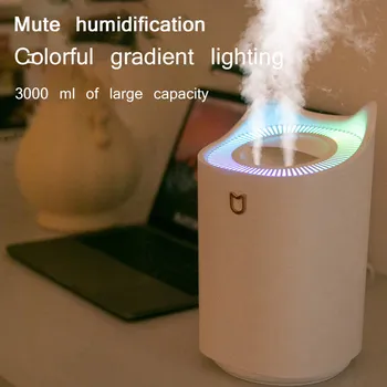 USB Digital Air Humidifier Two-Nozzle Mist Aroma Diffuser Colorful Lights LED Light For Homes Rooms Offices Desks 3000ml
USB Digital Air Humidifier Two-Nozzle Mist Aroma Diffuser Colorful Lights LED Light For Homes Rooms Offices Desks 3000ml
