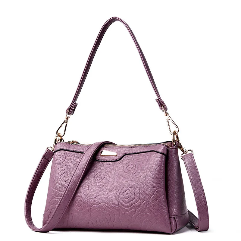 Soft Leather Shoulder WOMEN'S Bag 2018 New Style Europe And America Lady Bag Three Layer Embossed Portable Shoulder Bag Middle-a
Soft Leather Shoulder WOMEN'S Bag 2018 New Style Europe And America Lady Bag Three Layer Embossed Portable Shoulder Bag Middle-a