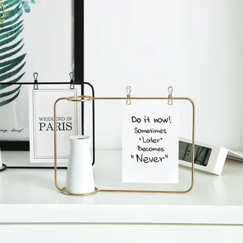 Nordic Style Wrought Iron Photo Frame Vase Ceramic Flower Vase Holder Postcard Memo Holder Clip Home Decoration
Nordic Style Wrought Iron Photo Frame Vase Ceramic Flower Vase Holder Postcard Memo Holder Clip Home Decoration