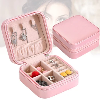 Portable Jewelry Box Storage Organizer Zipper Portable Women Display Travel Case Cheap Faux Leather Jewelry Storage Box 
Portable Jewelry Box Storage Organizer Zipper Portable Women Display Travel Case Cheap Faux Leather Jewelry Storage Box