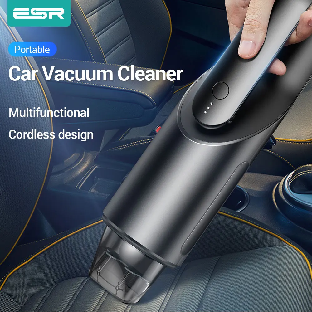 ESR 4000Pa Powerful Cordless Wireless Car Vacuum Cleaner Portable Handheld 80W USB Charging Wet&Dry Use Home Car Vacuum Cleaner
ESR 4000Pa Powerful Cordless Wireless Car Vacuum Cleaner Portable Handheld 80W USB Charging Wet&Dry Use Home Car Vacuum Cleaner