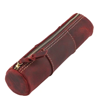 PPYY NEW -Genuine Leather Zipper Pen Pencil Bag Handmade Vintage Retro Style Creative Trimodal Model School Stationery Product
PPYY NEW -Genuine Leather Zipper Pen Pencil Bag Handmade Vintage Retro Style Creative Trimodal Model School Stationery Product